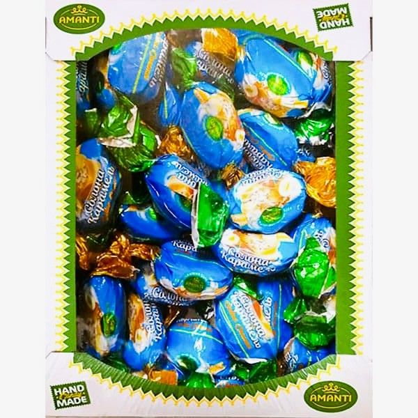 Цукерки "Amanti" Солона карамель в шоколаді, 1кг (6 шт/ящ)