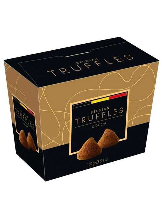 Трюфельні цукерки "Belgotruff" Cocoa з бельгійського шоколаду вкриті какао-пудрою, 150г (12 шт/ящ)