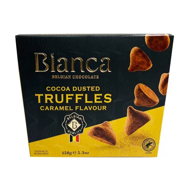Трюфельні цукерки "Bianca" Caramel з карамеллю, 150г (12 шт/ящ)