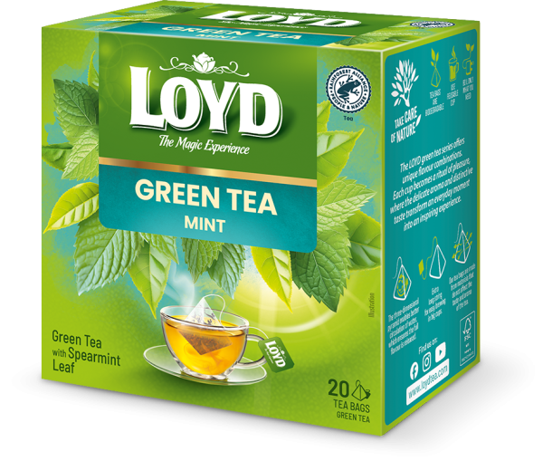 Чай зелений "Loyd" М'ята 20шт*1,5g (10 шт/ящ)