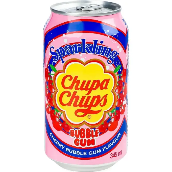 Напій газований Вишня бабл гам Чупа Чупс Chupa Chups cherry bubble gum, 345ml
