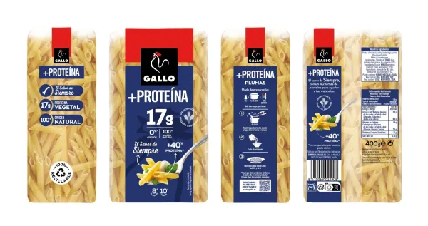 Макаронні вироби Пір'я "Gallo" Proteina Plumas з протеїном, 400г (12 шт/ящ)